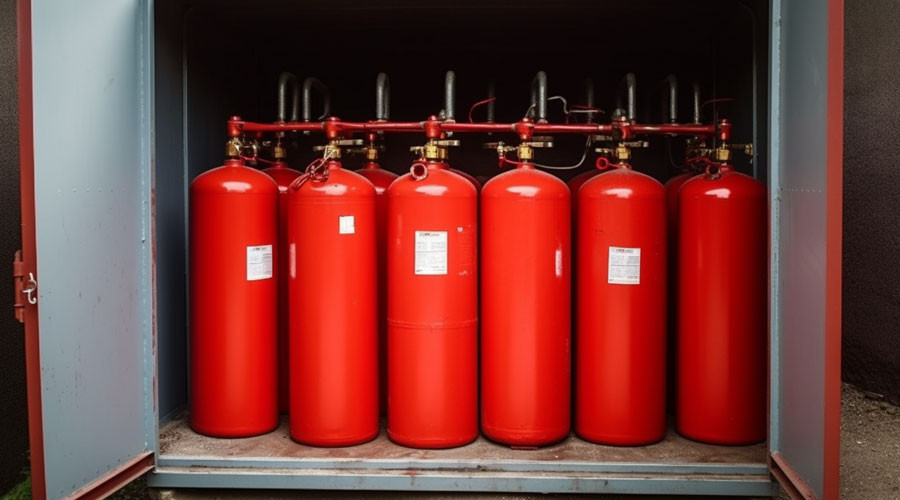 газовые баллоны в коттедже